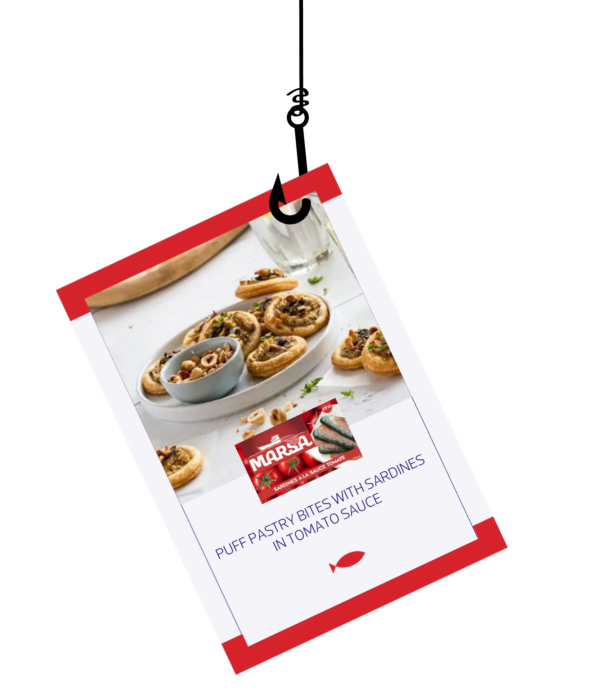  PUFF PASTRY BITES WITH SARDINES IN TOMATO SAUCE